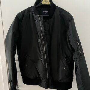 ISTKUNST - vintage Korean Men's Black Bomber Jacket